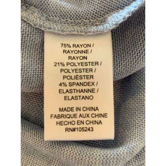 NWT Bobeau Drape Front Cardigan, in Light Blue, Medium - Picture 4 of 4